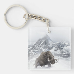 Porte-clés Mammifère laineux Période de glace animale préhist