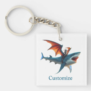 Porte-clés Man-Bat équitation Scary Shark Thunder_Cove