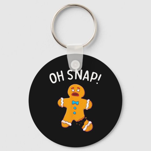 Porte-clés Man Oh Snap Christmas Fun Cookie Baking Cadeau Sho (Recto)