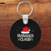 Porte-clés Manager Claus Christmas Lights Santa Pajama Family (Recto)