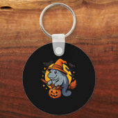 Porte-clés Manatee Witch Hat Pumpkin Halloween Soky Season (Recto)