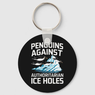 Porte-clés Manchots de Trump contre les trous de glace autori