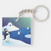 Porte-clés Manchots Et Glace (Dos)