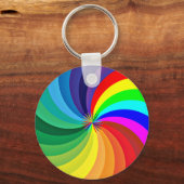Porte-clés Mandala-46556 couleur arc-en-ciel (Recto)