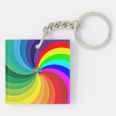 Porte-clés Mandala-46556 couleur arc-en-ciel (Dos)