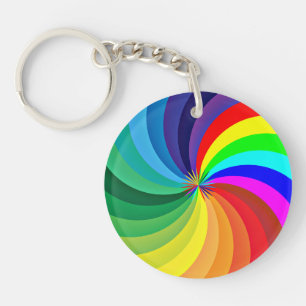 Porte-clés Mandala-46556 couleur arc-en-ciel