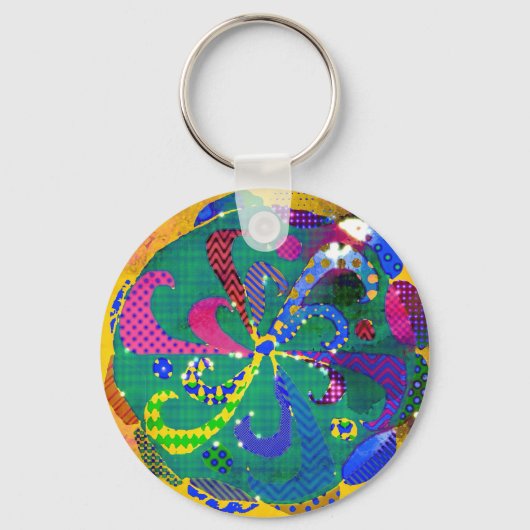 Porte-clés Mandala Abstrait (Recto)
