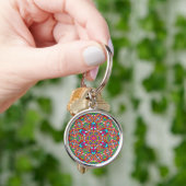 Porte-clés Mandala bariolé (main)