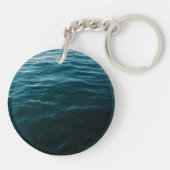 Porte-clés Mandala blanc Laissez la mer vous libérer (Dos)