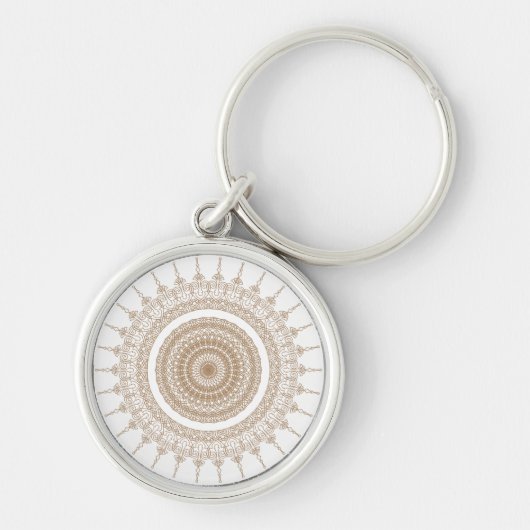 Porte-clés Mandala Bohemian White (Devant)