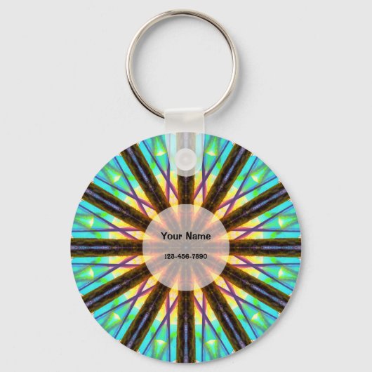 Porte-clés Mandala coloré (Recto)