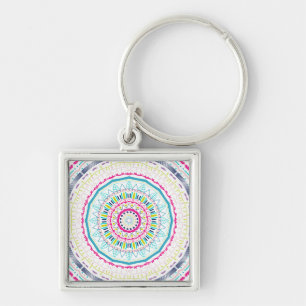 Porte-clés mandala coloré