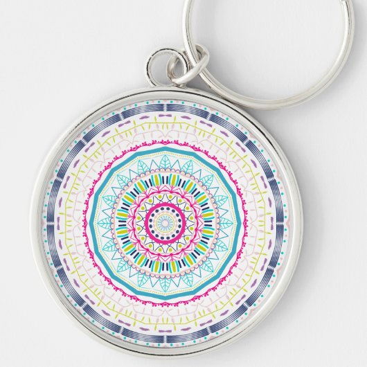 Porte-clés mandala coloré (Devant)