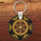 Porte-clés Mandala de décoration fractale magique (Recto)