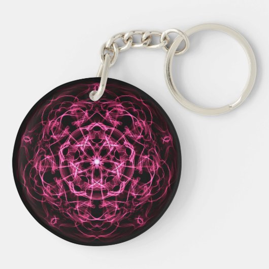 Porte-clés Mandala de galaxie. monogramme (Dos)