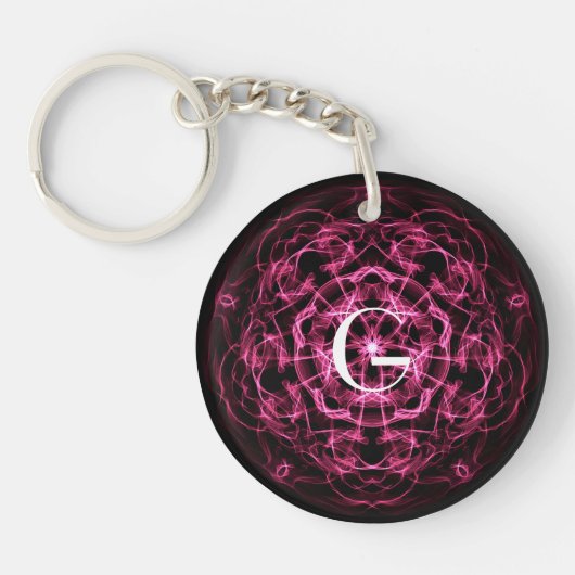 Porte-clés Mandala de galaxie. monogramme (Devant)