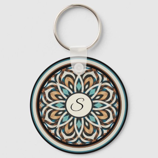 Porte-clés Mandala de la Fleur de l'Infini (Verso)