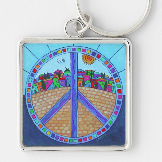 Porte-clés Mandala de la Paix (Devant)