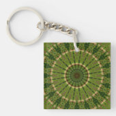 Porte-clés Mandala de la roue verte / Grünes Rad Mandala (Devant)