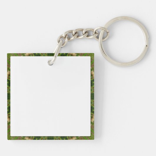 Porte-clés Mandala de la roue verte / Grünes Rad Mandala (Dos)