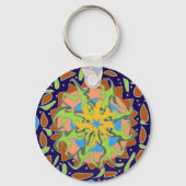 Porte-clés Mandala de lézard (Verso)