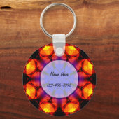 Porte-clés Mandala Fleur Brûlante (Recto)