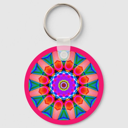Porte-clés Mandala fractal (Recto)