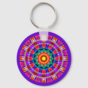 Porte-clés Mandala fractal