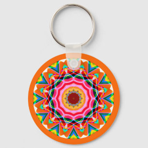 Porte-clés Mandala fractal