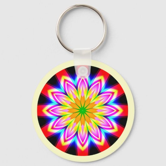 Porte-clés Mandala fractal (Recto)