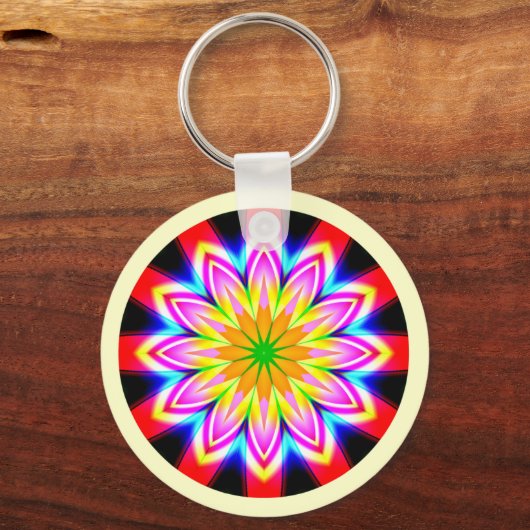 Porte-clés Mandala fractal (Recto)