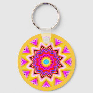 Porte-clés Mandala fractal