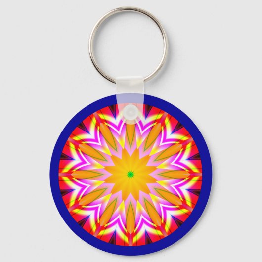 Porte-clés Mandala fractal (Recto)