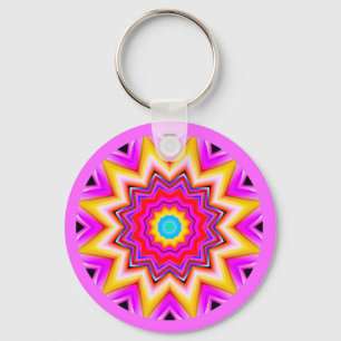 Porte-clés Mandala fractal