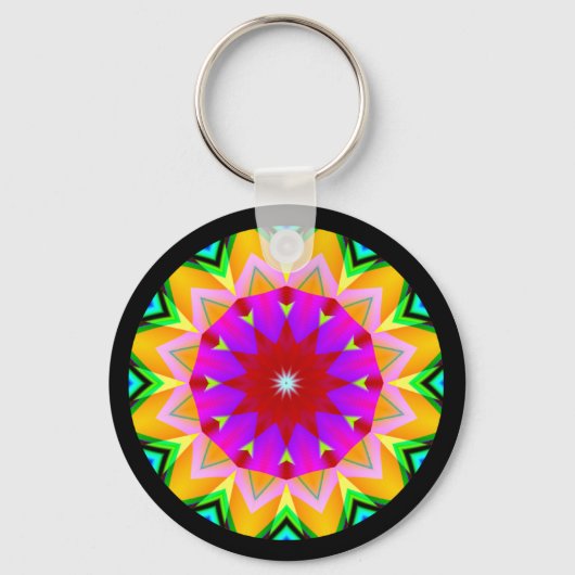 Porte-clés Mandala fractal (Recto)