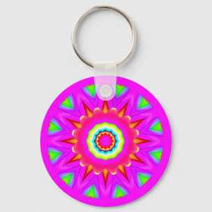 Porte-clés Mandala fractal