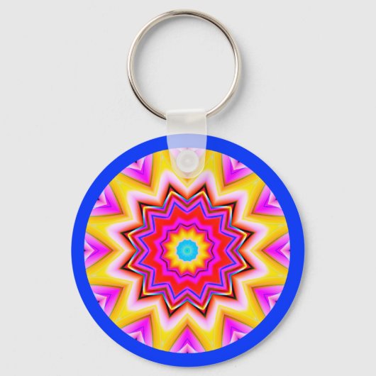 Porte-clés Mandala fractal (Recto)