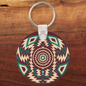 Porte-clés Mandala géométrique inspiré de la tribu (Verso)
