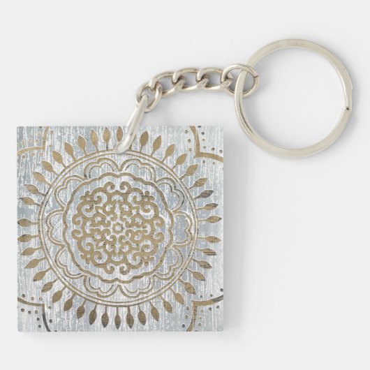 Porte-clés Mandala Gold Design (Dos)