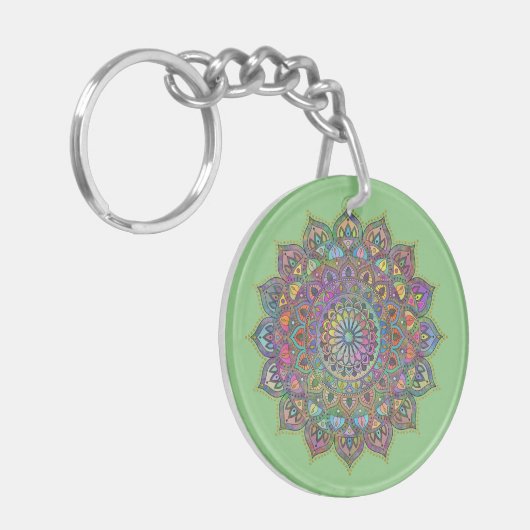 Porte-clés Mandala Inde Style 1 (Devant gauche)