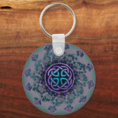 Porte-clés Mandala juive romantique fractale (Recto)