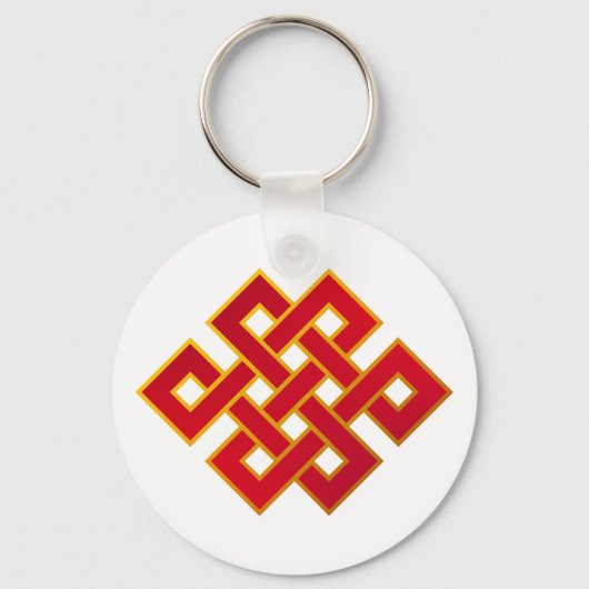 Porte-clés Mandala Karma Bouddhisme noeud éternel (Recto)