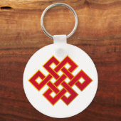 Porte-clés Mandala Karma Bouddhisme noeud éternel (Recto)