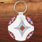 Porte-clés Mandala Oil Peinture Art Imprimer (Recto)