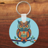 Porte-clés Mandala Owl (Verso)