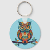 Porte-clés Mandala Owl (Verso)