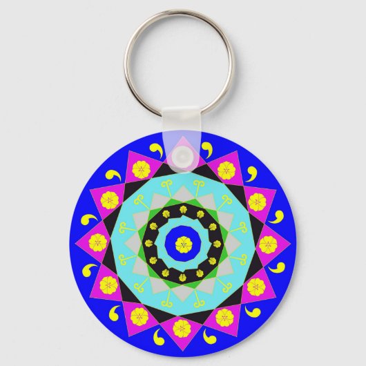Porte-clés Mandala : Porte - clé décorative (Recto)