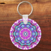 Porte-clés Mandala rose (Recto)