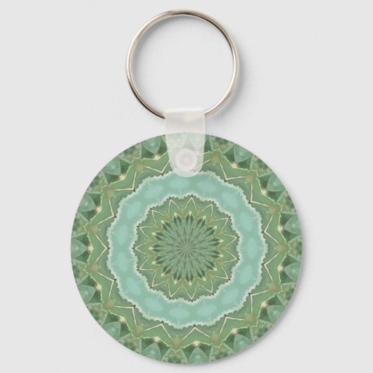Porte-clés Mandala Succulent (Recto)