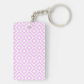 Porte-clés Mander rose et blanc (Dos)
